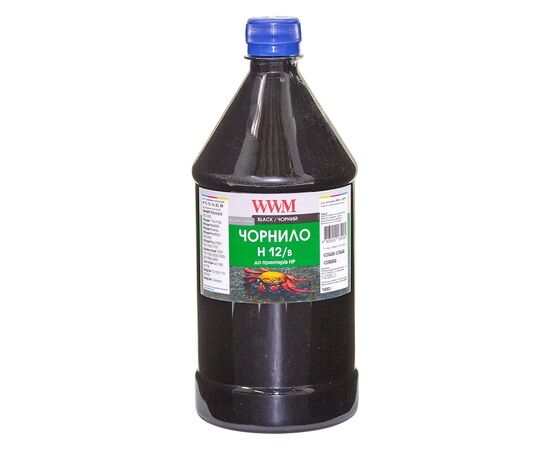 Чорнило WWM HP №10/11/12 1000г Black (H12/B-4)