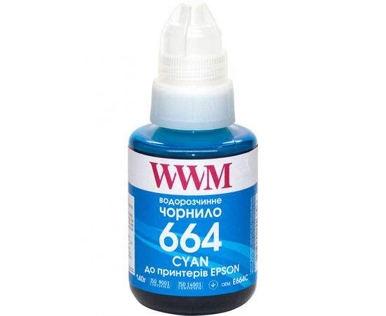 Чернила WWM Epson L110/L210/L300 140г Cyan (E664C)