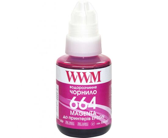 Чернила WWM Epson L110/L210/L300 140г Magenta (E664M)