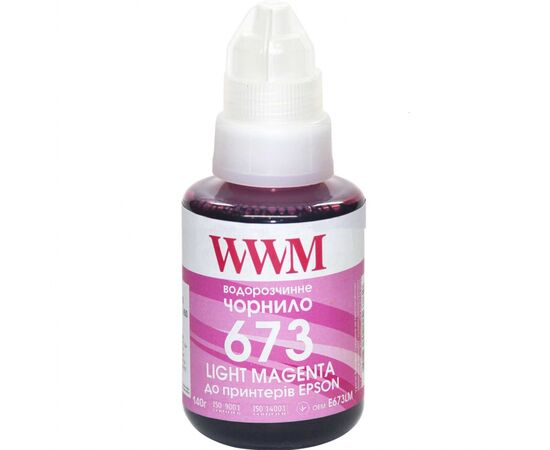 Чернила WWM Epson L800 140г Light Magenta (E673LM)