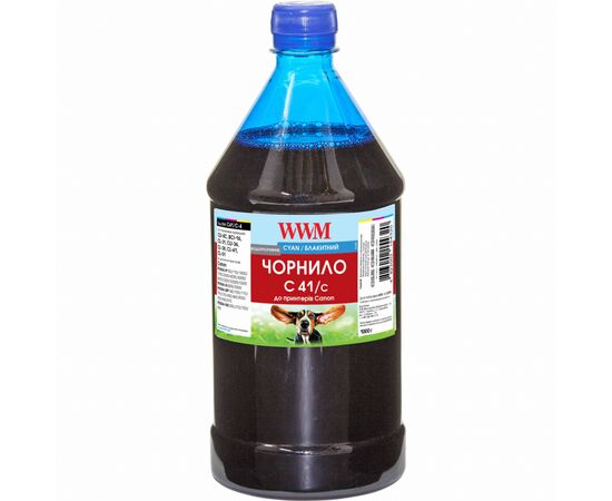 Чорнило WWM Canon CL-41C/CL-51C/CLI-8C 1000г Cyan (C41/C-4)