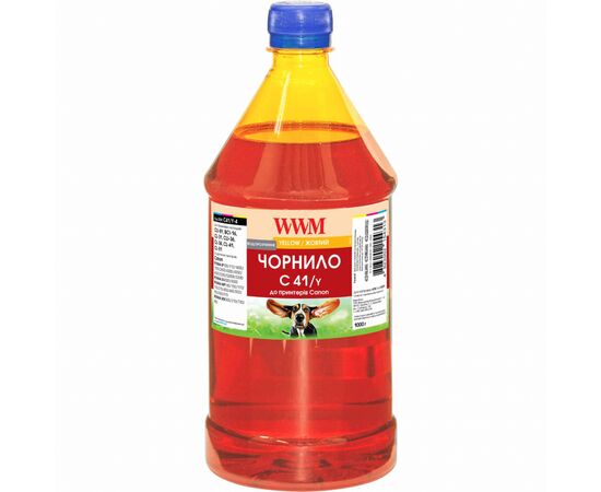 Чернила WWM Canon CL-41С/CL-51С/CLI-8Y 1000г Yellow (C41/Y-4)