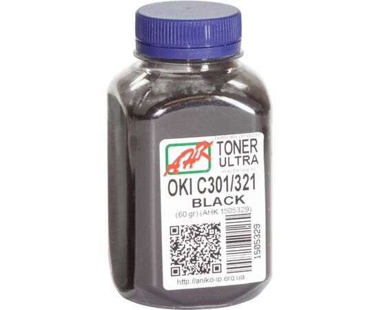 Тонер OKI C301/321, 60г Black AHK (1505329)
