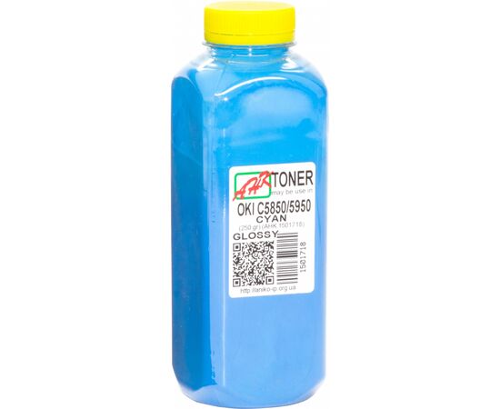 Тонер OKI C5850/5950, 250г Cyan Glossy AHK (1501718)