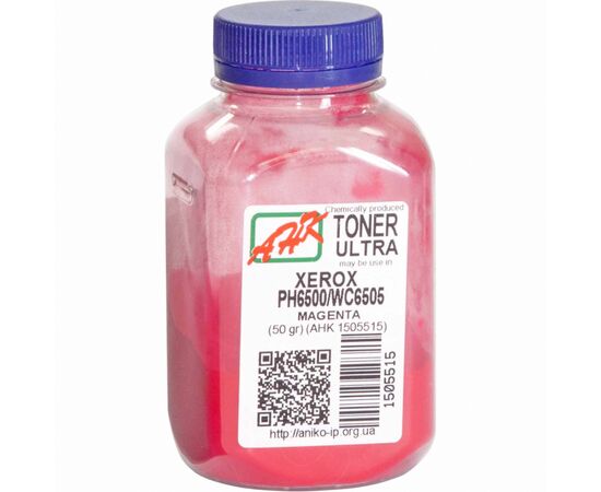 Тонер Xerox Ph6500/ WC6505, ULTRA COLOR, 50г Magenta AHK (1505515)