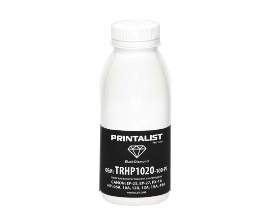 Тонер HP LJ 1010/1020/1022 , 100г Black Printalist (TRHP1020-100-PL)