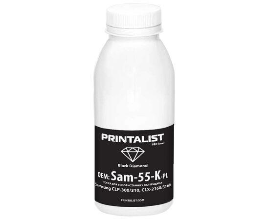 Тонер SamsungCLP-300/310,CLX-2160/3160 55г Black Printalist (Sam-55-K-PL)