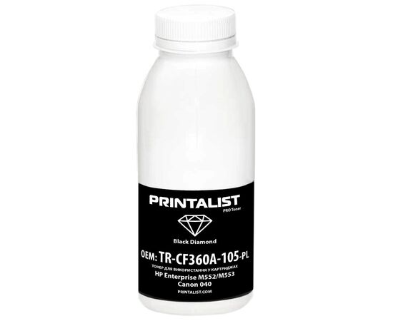 Тонер HP Enterprise M552/M553, Canon 040, 120г Black Printalist (TR-CF360A-105-PL)