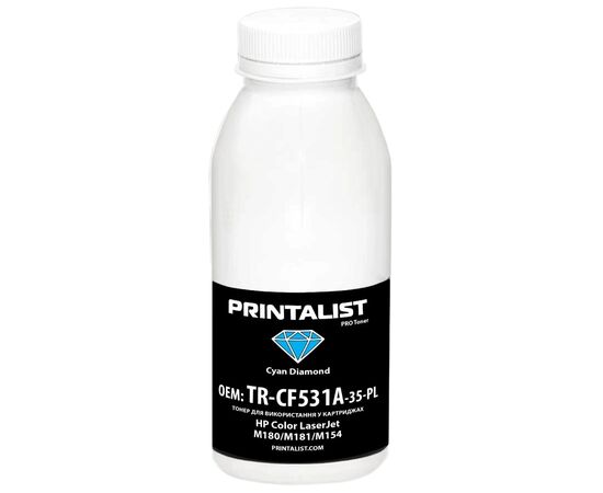 Тонер HP CLJ M180/M181/M154 35г Cyan Printalist (TR-CF531A-35-PL)