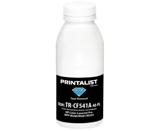 Тонер HP CLJ Pro MFP M280/M281/M254, 40г Cyan Printalist (TR-CF541A-40-PL)