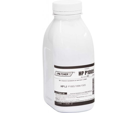 Тонер HP LJ P1005/1006/1505, 50г Black IPM (TDH67-50)