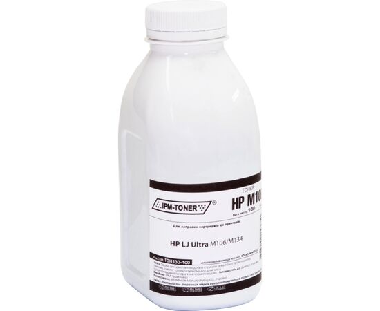 Тонер HP LJ Ultra M106/M134, 100г Black IPM (TDH130-100)