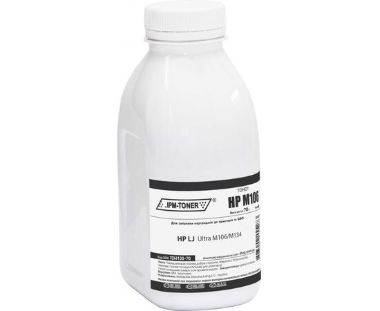 Тонер HP LJ Ultra M106/M134, 70г Black IPM (TDH130-70)