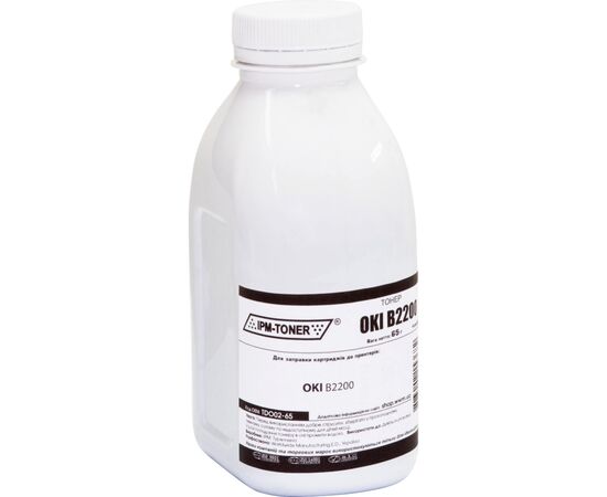 Тонер OKI B2200, 65г Black IPM (TDO02-65)