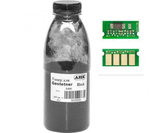 Тонер Gestetner SP3400/3410 160г Black +chip TonerLab (3202498)