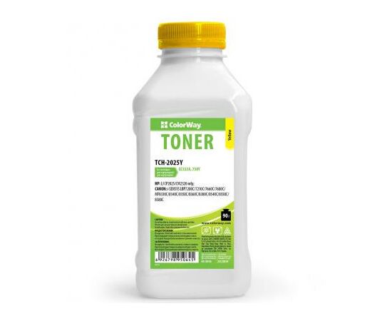 Тонер HP CLJ CP2025/2020/CM2320 Yellow 90g ColorWay (TCH-2025Y)