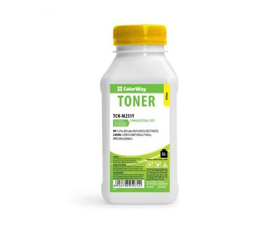 Тонер HP CLJ Pro 200 M251/MFP276 55g Yellow ColorWay (TCH-M251Y)