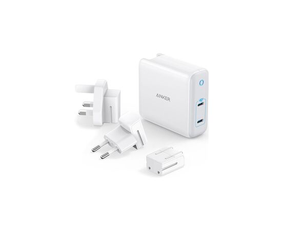Зарядний пристрій Anker PowerPort Atom III Duo - 60W 2xUSB-С (White) (A2629H21)