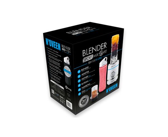 Блендер Noveen SB1100 Xline white, изображение 8 Блендер Noveen SB1100 Xline white, изображение 8