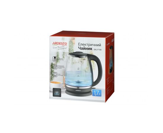 Электрочайник Ardesto EKL-F100, изображение 5 Электрочайник Ardesto EKL-F100, изображение 5