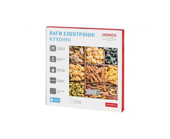 Весы кухонные Ardesto SCK-893PASTA, изображение 6 Весы кухонные Ardesto SCK-893PASTA, изображение 6