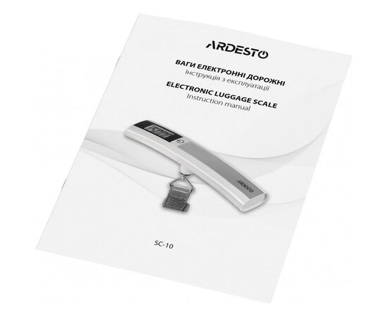 Весы для багажа Ardesto SC10, изображение 6 Весы для багажа Ardesto SC10, изображение 6