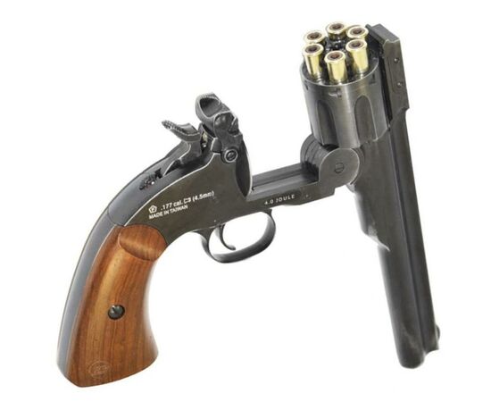 Пневматический пистолет ASG Schofield 6" Pellet (18911), изображение 2 Пневматический пистолет ASG Schofield 6" Pellet (18911), изображение 2
