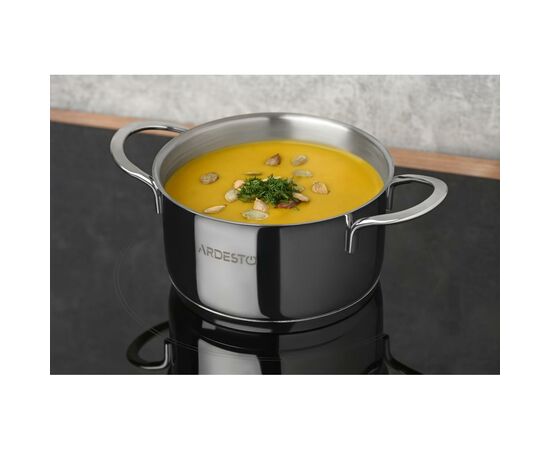 Кастрюля Ardesto Luna с крышкой 0,9 л (AR0609S), изображение 5 Кастрюля Ardesto Luna с крышкой 0,9 л (AR0609S), изображение 5