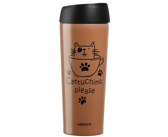 Термокружка Ardesto Coffee Time Cat 450 мл Mocco (AR2645DMM)