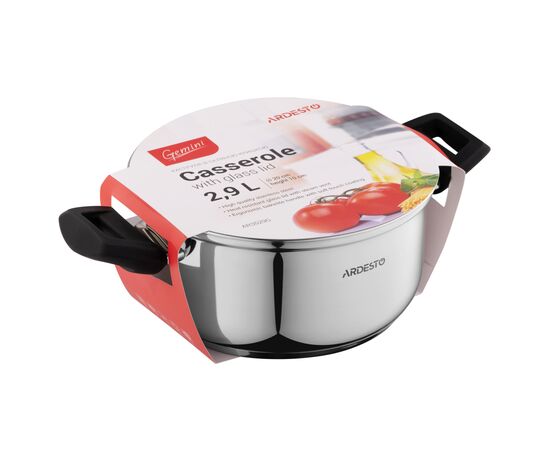 Кастрюля Ardesto Gemini с бакелитовыми ручками 2.9 л (AR3529G), изображение 4 Кастрюля Ardesto Gemini с бакелитовыми ручками 2.9 л (AR3529G), изображение 4