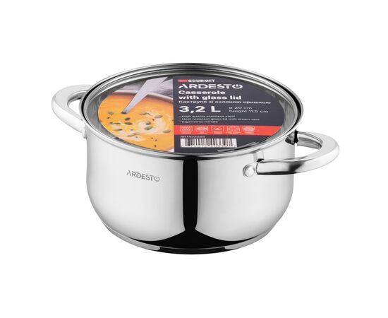 Кастрюля Ardesto Gemini Gourmet 3.2 л (AR1932GSS), изображение 4 Кастрюля Ardesto Gemini Gourmet 3.2 л (AR1932GSS), изображение 4
