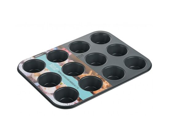 Форма для выпечки Ardesto Tasty Baking для маффинов 12 ячеек 35х26 (AR2305T), изображение 2 Форма для выпечки Ardesto Tasty Baking для маффинов 12 ячеек 35х26 (AR2305T), изображение 2