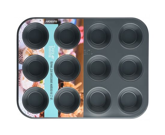 Форма для випікання Ardesto Tasty Baking для мафінів 12 комірок 35х2 (AR2305T)