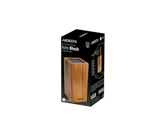 Подставка для ножей Ardesto Black Mars 23 см Wood (AR2123AH), изображение 2 Подставка для ножей Ardesto Black Mars 23 см Wood (AR2123AH), изображение 2