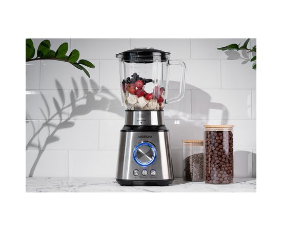 Ємність для сипучих продуктів Ardesto Fresh скло, бамбук 540 мл (AR1354BLR), зображення 2