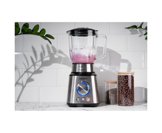 Ємність для сипучих продуктів Ardesto Fresh скло, бамбук 760 мл (AR1376BLR), зображення 2