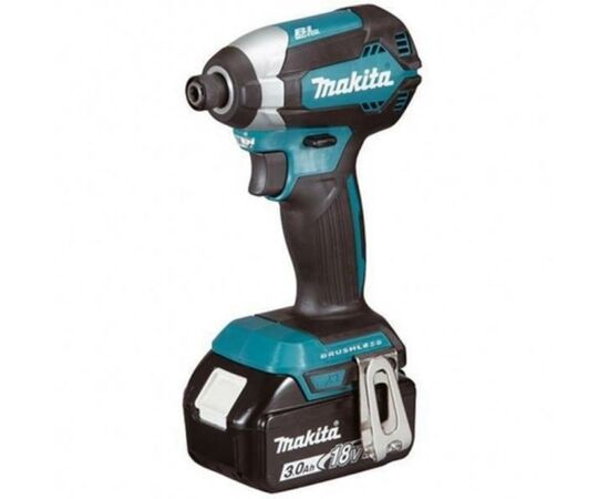 Гайковерт Makita акумуляторний ударний LXT, 18В, 3Аг х 2шт, DC18RC, кейс, 17 (DTD153RFE)