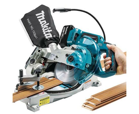 Торцовочная пила Makita LXT, 165мм (без АКБ и БП) (DLS600Z), изображение 9 Торцовочная пила Makita LXT, 165мм (без АКБ и БП) (DLS600Z), изображение 9