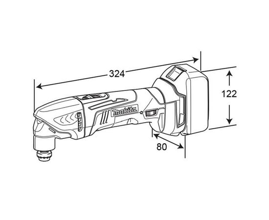 Реноватор Makita LXT, 18В (без АКБ и БП) (DTM50Z), изображение 4 Реноватор Makita LXT, 18В (без АКБ и БП) (DTM50Z), изображение 4