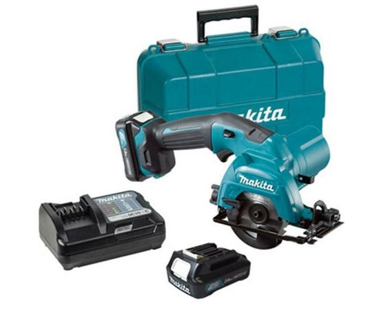 Дисковая пила Makita CXT Slider, 2Аг х 2шт, кейс, 85мм (HS301DWAE), изображение 3 Дисковая пила Makita CXT Slider, 2Аг х 2шт, кейс, 85мм (HS301DWAE), изображение 3