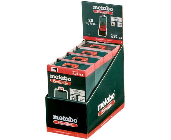 Набор сверл Metabo HSS-G 25шт. Promotion (627154000), изображение 2 Набор сверл Metabo HSS-G 25шт. Promotion (627154000), изображение 2