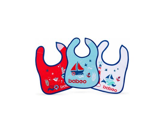 Слюнявчик Baboo Marine 3 шт (90604), изображение 2 Слюнявчик Baboo Marine 3 шт (90604), изображение 2