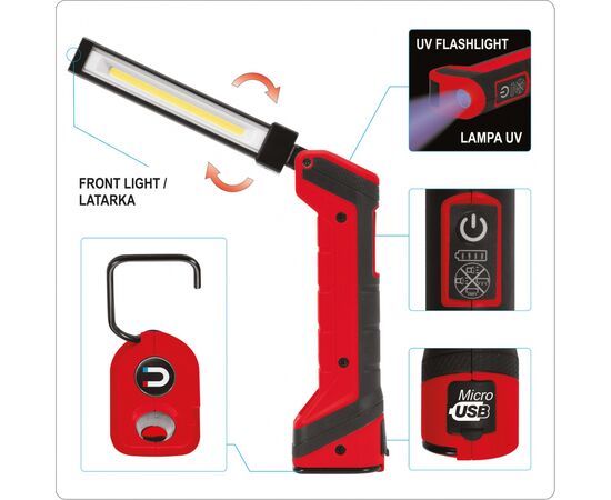 Ліхтар Yato акумуляторний (YT-08517), зображення 2 Ліхтар Yato акумуляторний (YT-08517), зображення 2