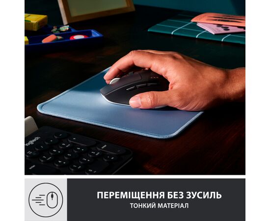 Коврик для мышки Logitech Mouse Pad Studio Series Blue (956-000051), изображение 2 Коврик для мышки Logitech Mouse Pad Studio Series Blue (956-000051), изображение 2
