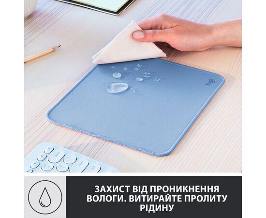 Коврик для мышки Logitech Mouse Pad Studio Series Blue (956-000051), изображение 3 Коврик для мышки Logitech Mouse Pad Studio Series Blue (956-000051), изображение 3