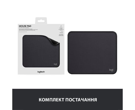 Коврик для мышки Logitech Mouse Pad Studio Series Graphite (956-000049), изображение 8 Коврик для мышки Logitech Mouse Pad Studio Series Graphite (956-000049), изображение 8