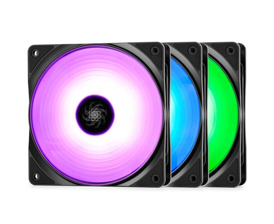 Кулер для корпуса Deepcool RF120 3 x FAN, изображение 7 Кулер для корпуса Deepcool RF120 3 x FAN, изображение 7