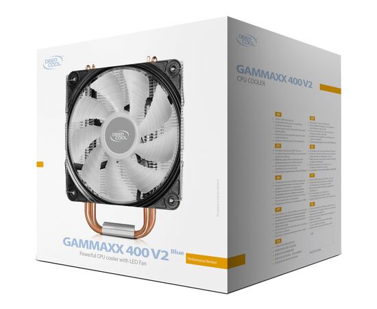 Кулер для процессора Deepcool GAMMAXX 400 V2 BLUE, изображение 10 Кулер для процессора Deepcool GAMMAXX 400 V2 BLUE, изображение 10