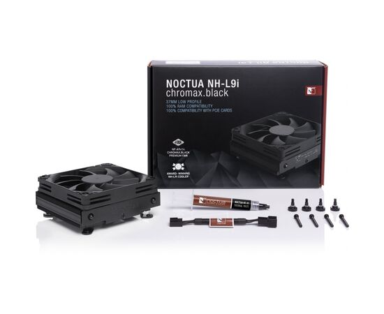 Кулер для процессора Noctua NH-L9i CHROMAX.BLACK, изображение 3 Кулер для процессора Noctua NH-L9i CHROMAX.BLACK, изображение 3
