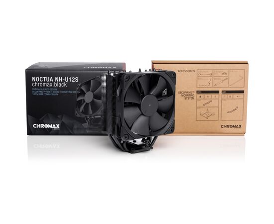 Кулер для процессора Noctua NH-U12S CHROMAX.BLACK, изображение 4 Кулер для процессора Noctua NH-U12S CHROMAX.BLACK, изображение 4